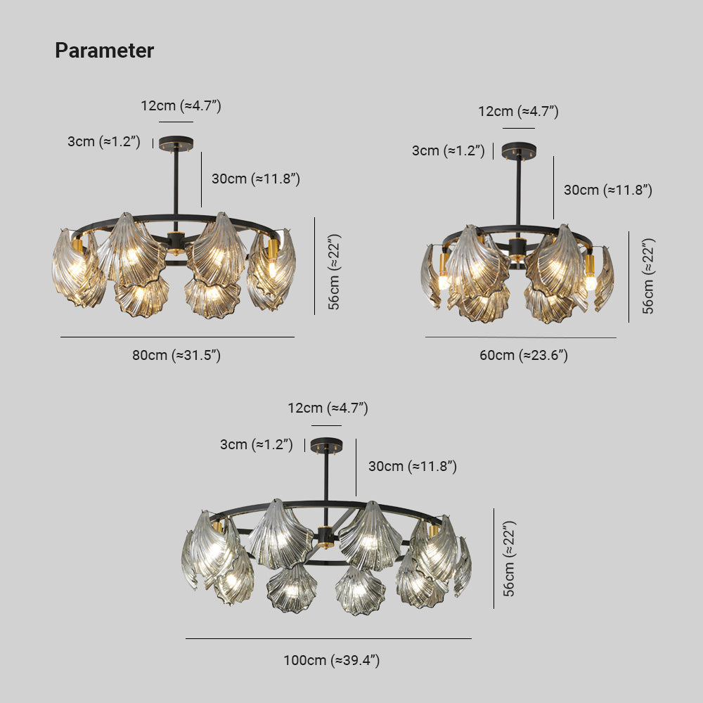 Kirsten Moderna Anular Metal /Cristal Lámpara Colgante Negra/Oro